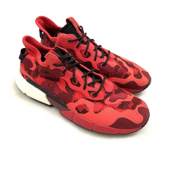 Adidas Originals POD-S3.2 ML Boost Red Camo Running Shoes EE6436 Mens Size 12 - Picture 1 of 9